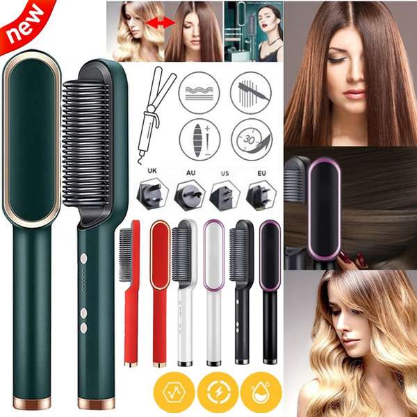 Generic Oval Hair Straightener Brush, For Professional, Personal Use