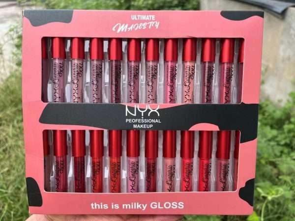 N.Y.X, Lingerie, Matt Lip Gloss, 24/Pcs, Vault, Pigmented, Matte,