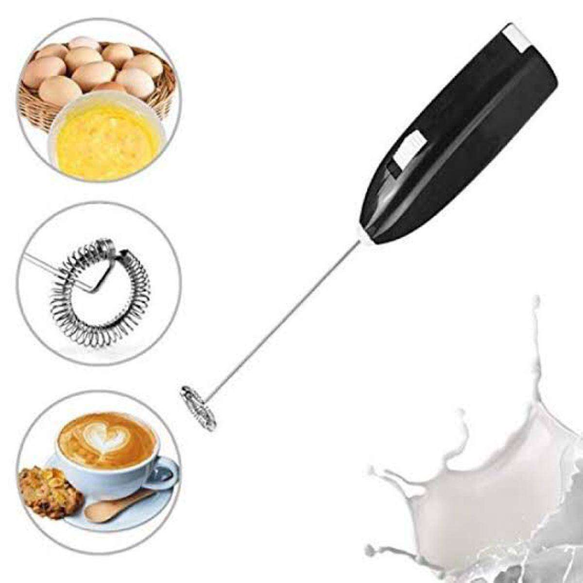 Handheld Coffee Beater Egg Mixer and Whisker Milk Frother - The