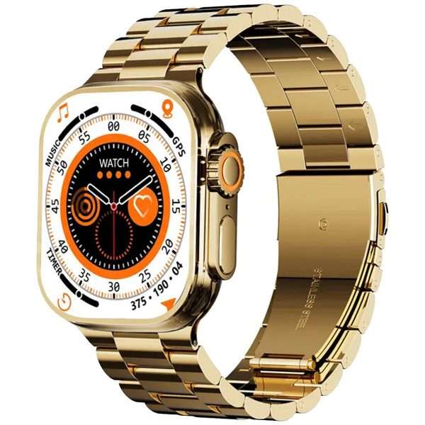 Telzeal TC9 Ultra Max Smart Watch Golden Edition : 3 Straps in 1