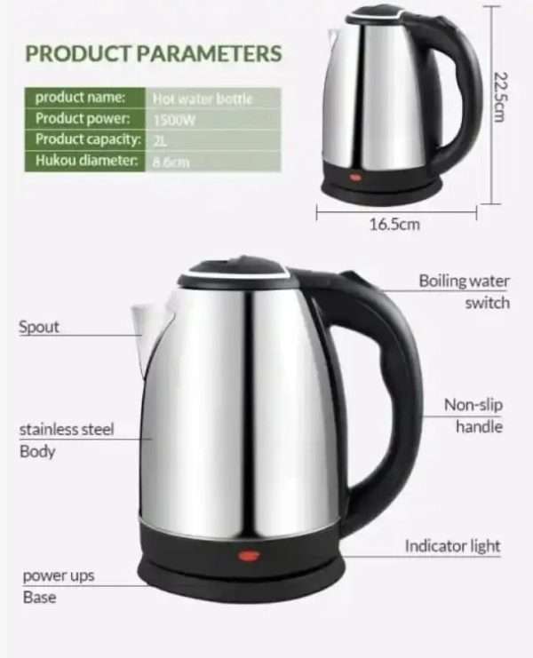 Electric Kettle Premium Quality And Polished Body Automatic Kettle Turn Off Technology