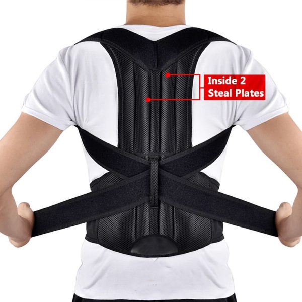 Premium Quality Adjustable Magnetic Posture Corrector Corset Back Brace Back Belt Lumbar Support Straight Corrector for Men Women