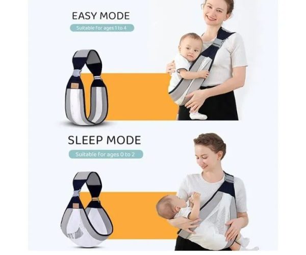 Newborn Baby Carrier Adjustable Sling Wrap Breathable Backpack Shoulder Strap for Baby Feeding