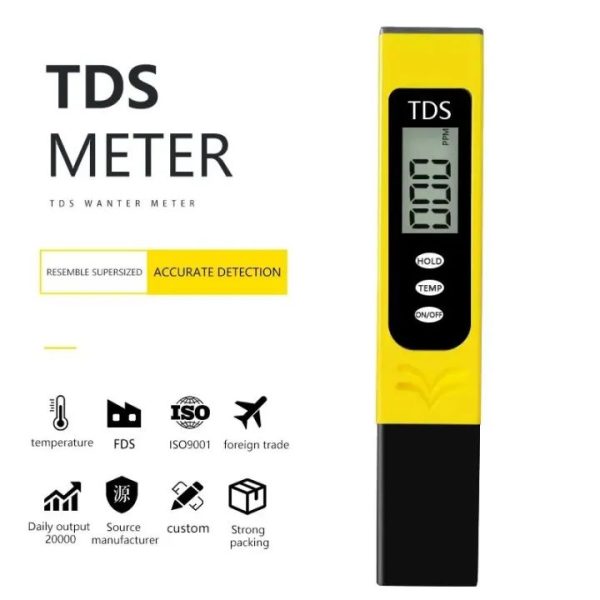 ADVANCED™ Digital Pocket TDS Meter with Accurate Temperature and Water Quality Measurement Testing Meter