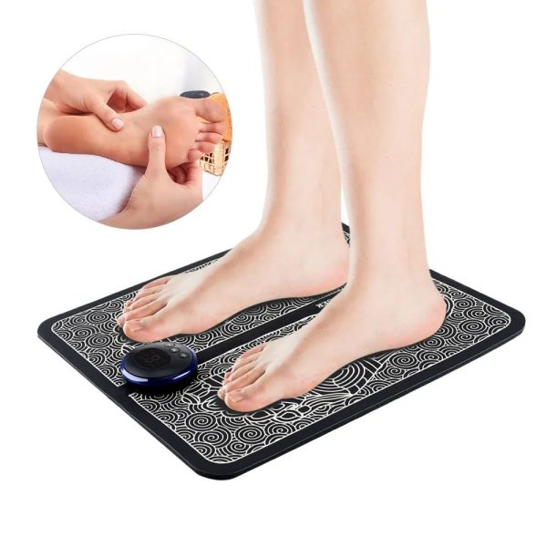 Ems Foot Massager - Foldable Electric Foot Massager Mat - Muscle Stimulation Physiotherapy Foot Massager Pad For All