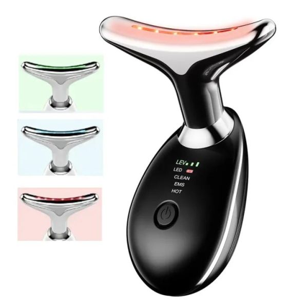 Neck Face Massager Face Sculpting Tool Skin Care Facial Massage Device with 3 Colors Modes for Skin Rejuvenation for Double Chin