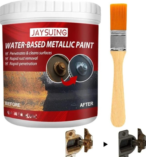 Water Based Metal Rust Remover Metallic Paint Rust Conversion Agent Rust Converter Rust Renovator With Brush 100ml