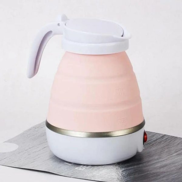 Foldable Electric Kettle Coffee Pot Tea Kettle 1L Space-saving ABS Camping Home Travel Outdoor Heating Hot Water Cup