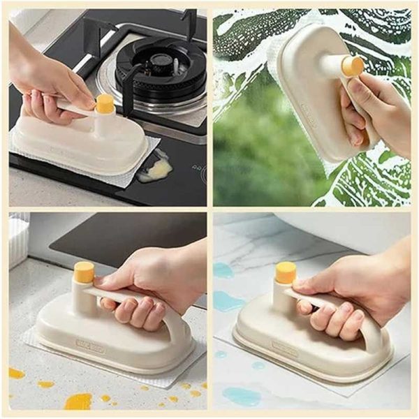 Replaceable Kitchen Magic Brush Powerful Cleaning Rag with 50 Disposable Wipes