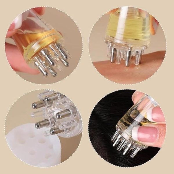 Mini Portable Oil Scalp Applicator Hair Oil Applicator Bottle Scalp Massager - 6ML