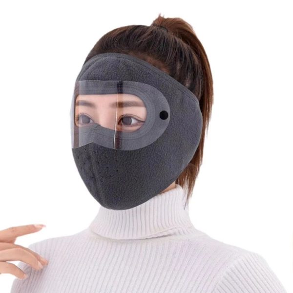 Windproof Anti Dust Full Face Masks Cycling Bike Ski Breathable Masks Eye HD Anti Fog Goggles Hood Cover Winter Warm Hat Caps