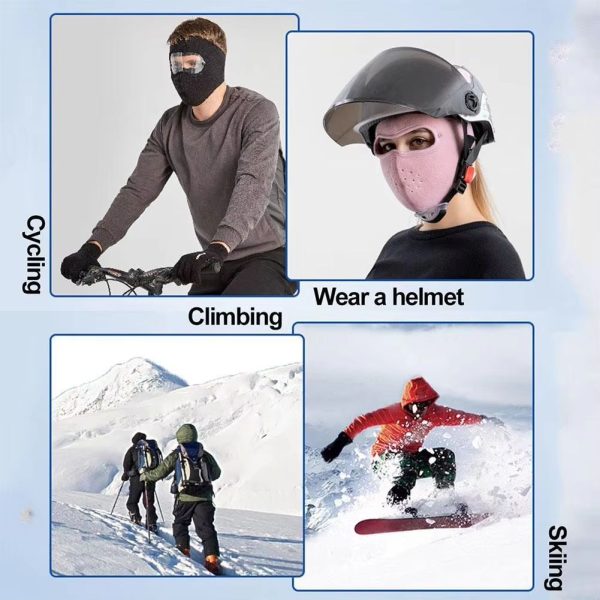 Windproof Anti Dust Full Face Masks Cycling Bike Ski Breathable Masks Eye HD Anti Fog Goggles Hood Cover Winter Warm Hat Caps