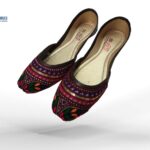 Handcrafted Embroidery Multi color Khusa for Women