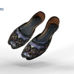 Handmade khussa with Sequence Work