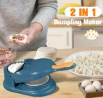 2 in 1 Samosa Pastry Dough Maker Dumpling Maker Dumpling Mold Dumpling Press Machine For Dumpling Maker Mould Kitchen Hand Dumpling Making Tools Ravioli Mould Wrapper Baking Pastry Manual Press Maker
