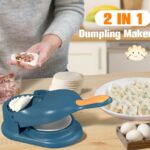 2 in 1 Samosa Pastry Dough Maker Dumpling Maker Dumpling Mold Dumpling Press Machine For Dumpling Maker Mould Kitchen Hand Dumpling Making Tools Ravioli Mould Wrapper Baking Pastry Manual Press Maker