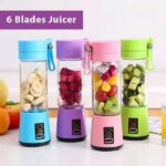 6 Blades Portable Juicer Blender, Travel Personal USB Mixer Juice