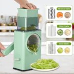 3 In 1 Manual Vegetable Slicer Potato Chopper Rotary Cheese Grater Veggie Chopper Peeler Maker Machine - Image 2