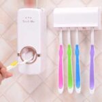 Automatic Toothpaste Dispenser And Toothbrush Holder Set