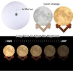 3D Moon Lamp 7 Colour 15 cm Changeable Colour Sensor  for Bedroom Touch Moonlight Lamp with Stand USB for Bedside Valentine Wedding Gifts - Image 3