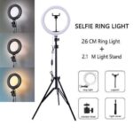 26cm Ring Light with 2.1M Adjustable Tripod Stand