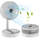 Portable Electric Mini Fan Foldable Telescopic Folding  Fan  USB Rechargeable Fan For Office & Household - Image 2