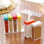 6 Grids in 1 Set Transparent Plastic Seasoning Box Spices Case - Image 2