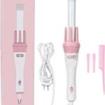 Pink Automatic  Ceramic Hair Curler - Effortlessly Style Your Hair