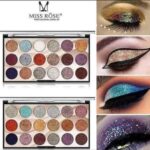 MISS ROSE 18 Color Glitter Eyeshadow Palette
