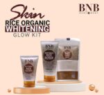 BNB Rice Extract Bright & Glow Kit  ( Rice Face Wash + Rice Scrub + Rice Mask ) - Image 3
