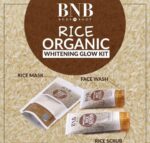 BNB Rice Extract Bright & Glow Kit  ( Rice Face Wash + Rice Scrub + Rice Mask ) - Image 5