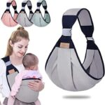Newborn Baby Carrier Adjustable  Sling Wrap Breathable Backpack Shoulder Strap for Baby Feeding - Image 4