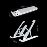 X-Shape Adjustable Foldable Lightweight Laptop Stand  Desktop Notebook Holder Desk - Laptop Stand - Image 2