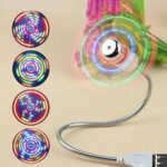 Desktop Fan Flexible  Adjustment Luminous Pocket Fan 360 Degree