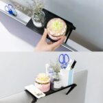 Home Office Storage Rack Adjustable TV Screen Top Shelf Holder Computer Monitor Desktop Screen Top Shelf Organizer Bracket - Image 3