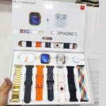 I20 Ultra Max Series 9 49MM With AirPods2 Bonus | 10 In 1 Smartwatch Bundle 2.3 Inch Large Screen 10 Straps