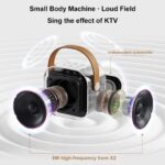 K12 Dual Microphone Karaoke Bluetooth Speaker RGB Light Two 5W Speakers Sound Subwoofer Boombox Support Multiple Input Modes - Image 2