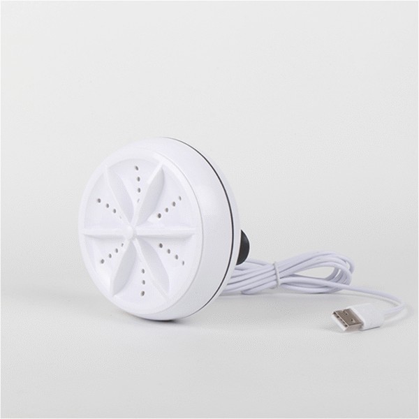 2-in-1 Ultrasonic Turbo  Portable Mini Turbine Washing Machine with USB Cable