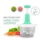 Manual Easy Hand Push Chopper/ Multifunctional Hand Pat Chopper And Mixer/Press Cutter Vegetable Meat Grinder 1.5 Liter