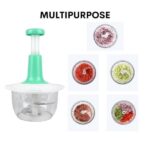 Manual Easy Hand Push Chopper/ Multifunctional Hand Pat Chopper And Mixer/Press Cutter Vegetable Meat Grinder 1.5 Liter - Image 2
