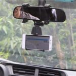 Universal Car Rearview Mirror Mobile GPS holder Mount - Image 3