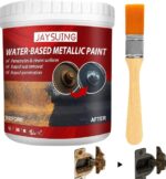 Water Based Metal Rust Remover Metallic Paint Rust Conversion Agent Rust Converter Rust Renovator With Brush 100ml - Image 2