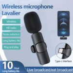 Wireless MIC K8 MICROPHONE Vlogging Mic With Microphone Accessories Video For Type C Android, IOS Lightining & 3.5mm Jack - Image 2
